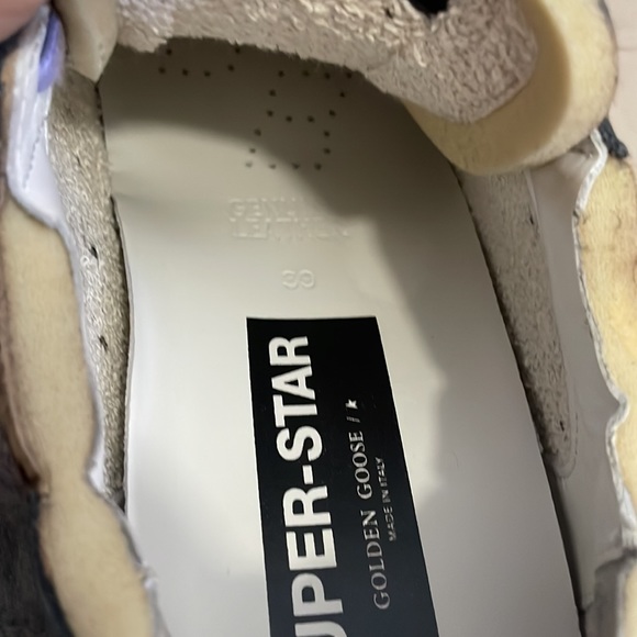 AUTHENTIC GOLDEN GOOSE Leopard-print Calf Hair Sneakers Size 39 - Picture 5 of 5